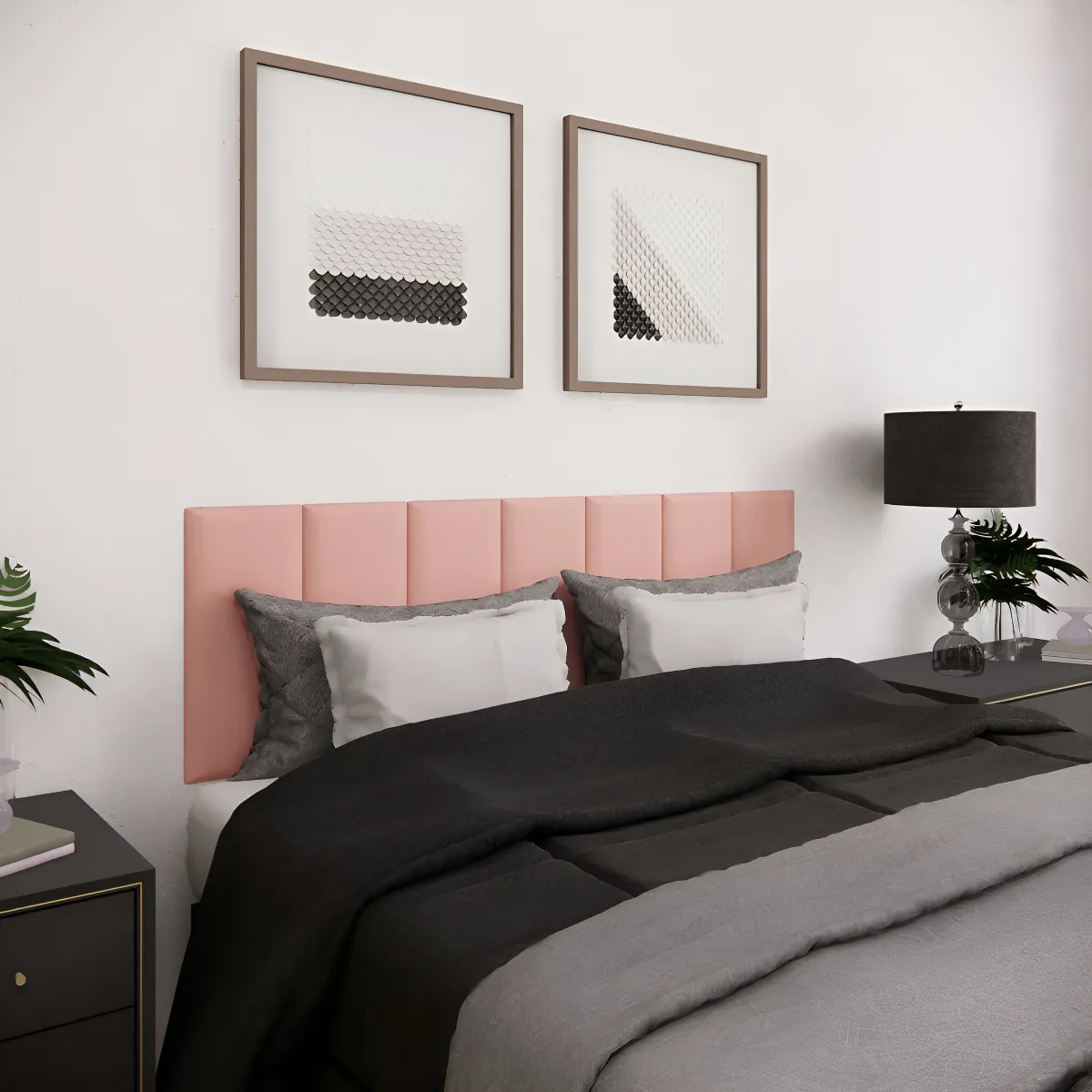 5) Cabeceira Genérica – Cabeceira Casal Barata (Kit 7 Módulos Estofados)