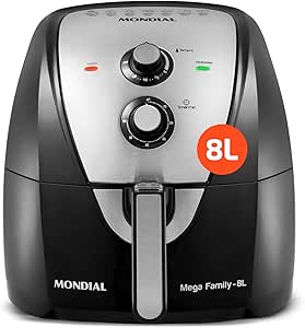 Mondial AFN-80-BI – Air Fryer 8L com cesto quadrado
