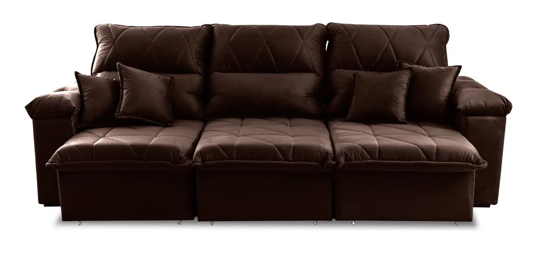 1) King House Trento – Melhor Sofá de 3 Lugares