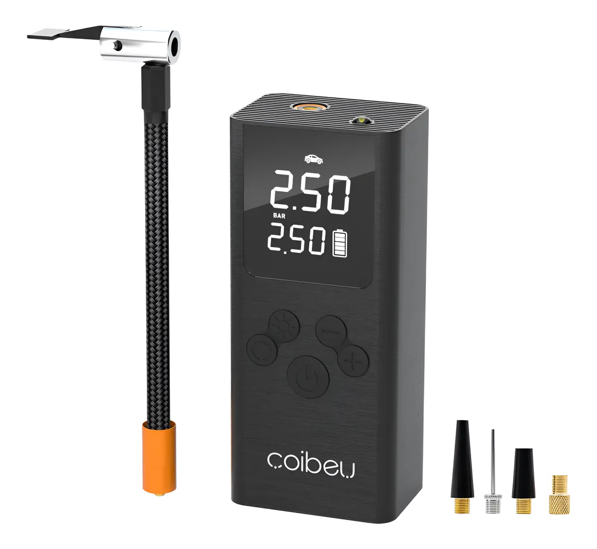 5) Compressor de Ar Portátil COIBEU – 150 PSI, Recarregável