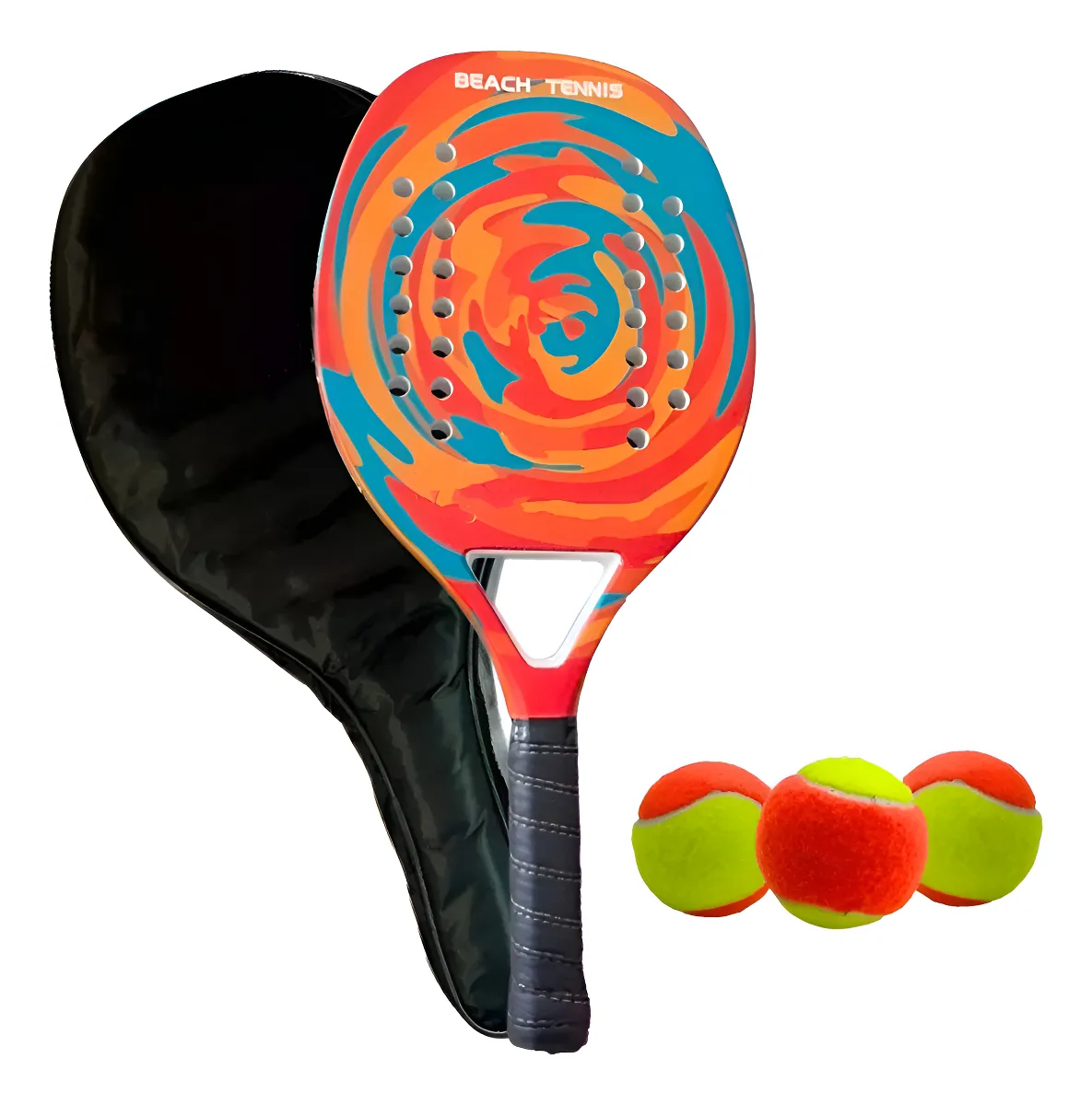 3) Raquete de Beach Tennis Fibra de Carbono – Camewin