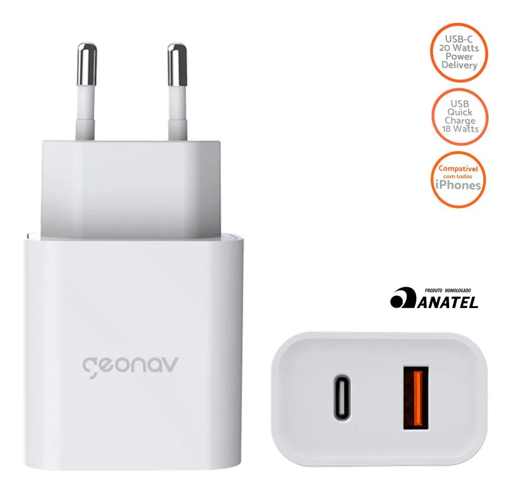 5) Geonav CH20PDQC – Carregador Bom e Barato