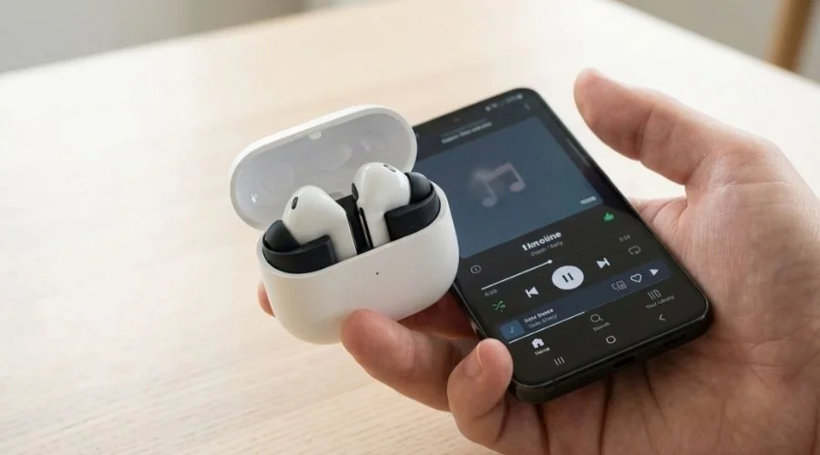 Galaxy Buds 3 FE entra em oferta: fone Samsung com ANC potente chega em até 18x sem juros