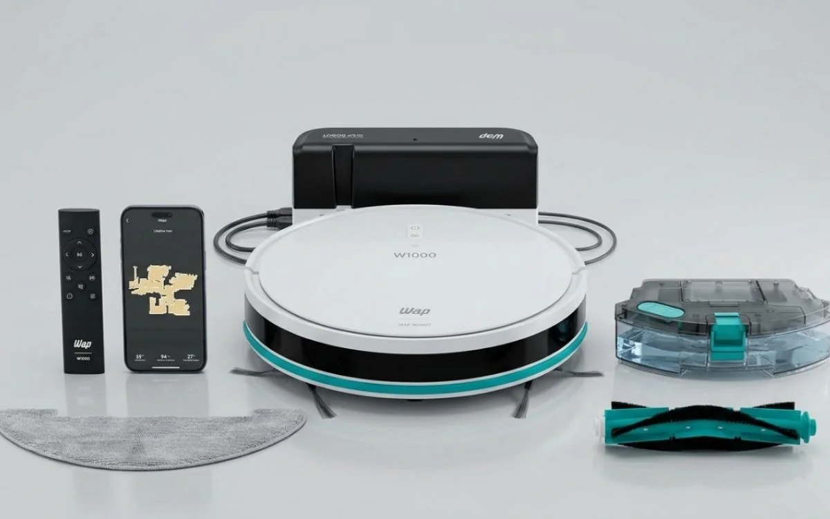 Robô Aspirador de Pó ROBOT W1000 é bom? Vale a pena? Review Completo