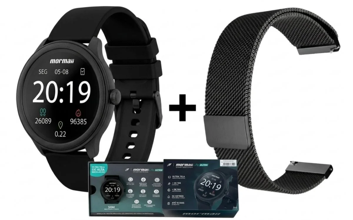 Smartwatch Mormaii Life Ultra é bom? Vale a pena? Review Completo